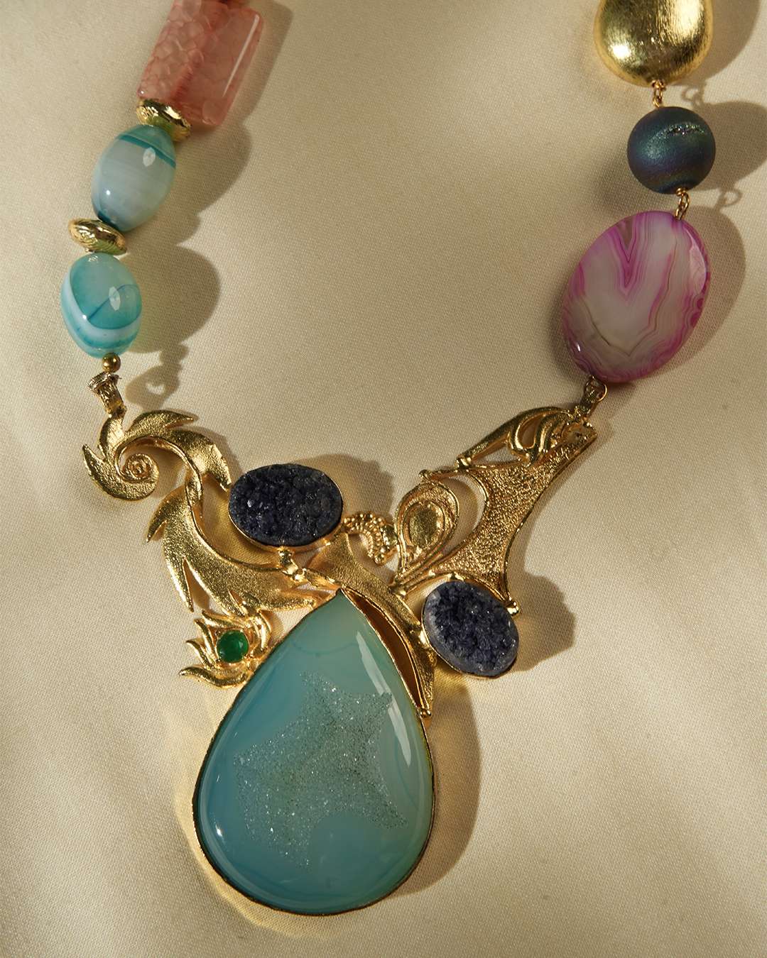 Blue Lagoon Durzy Necklace iii