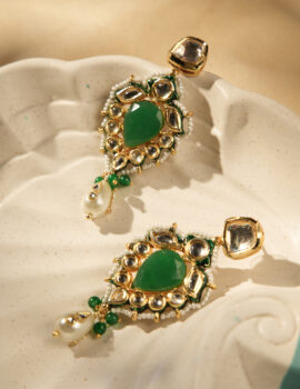 Ratna Green Earrings