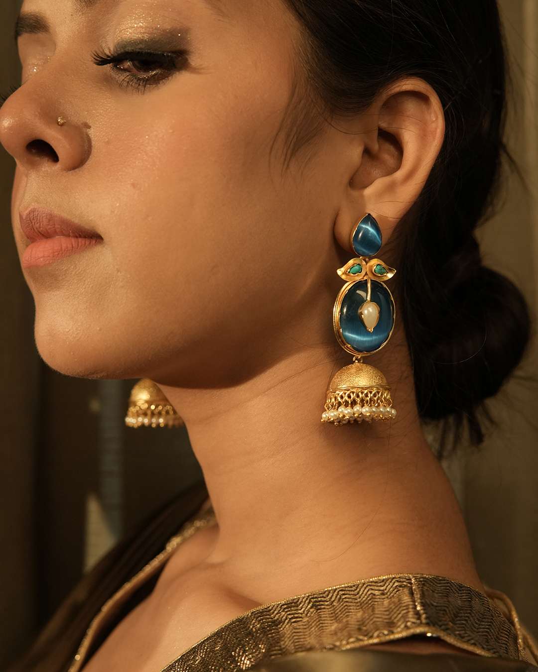 Kaaya earrings (blue) ii
