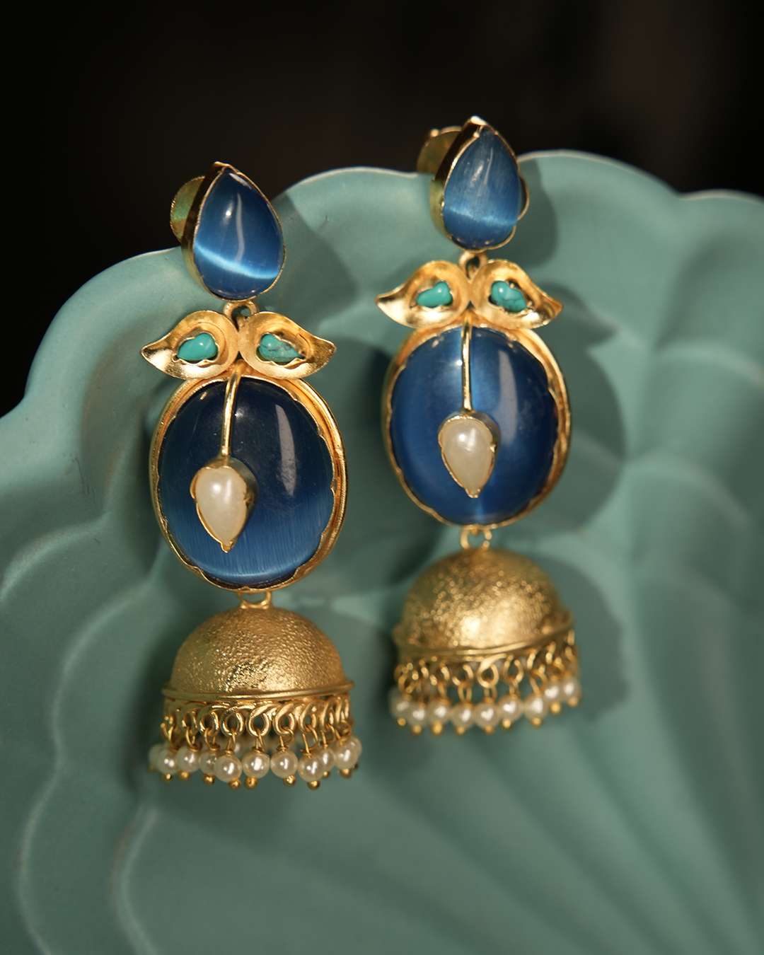 Kaaya earrings (blue) iii