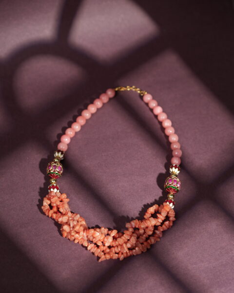 Blush Bloom (Rust) necklace