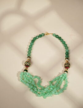 Blush Bloom( Green) necklace