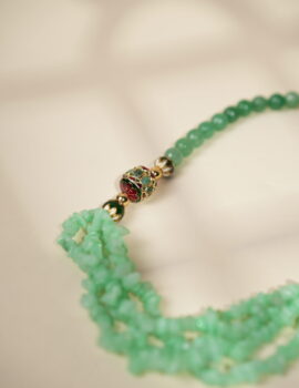 Blush Bloom( Green) necklace