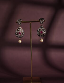 Kohinoor earrings ( Red )(SOLD OUT)