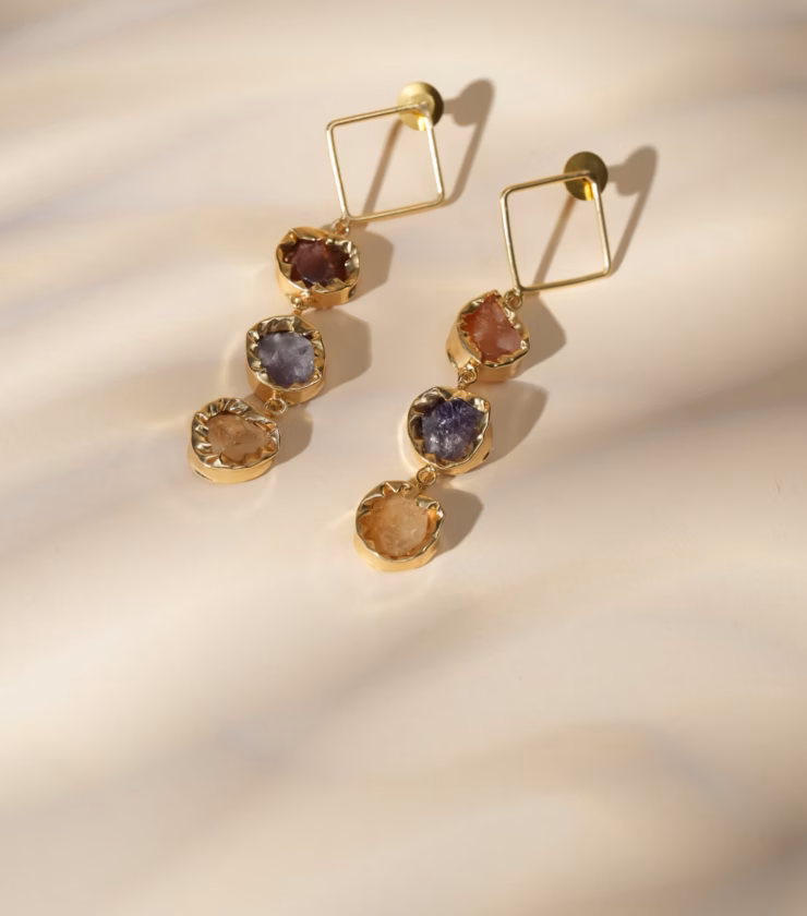 Trio Drops earrings