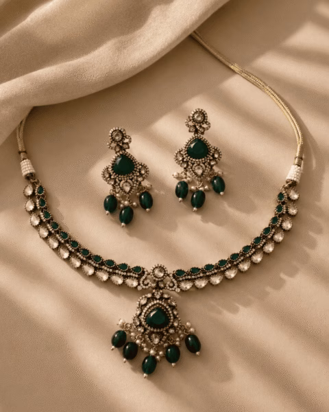 Emerald Blossom Necklace