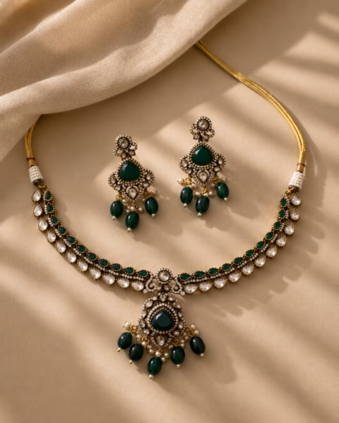 Emerald Blossom Necklace